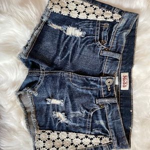 Mudd shorts with lace